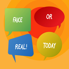 Conceptual hand writing showing Fake Or Real. Concept meaning checking if products are original or not checking quality