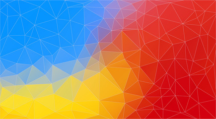 Bright Multicolor triangle mosaic background - Vector Eps