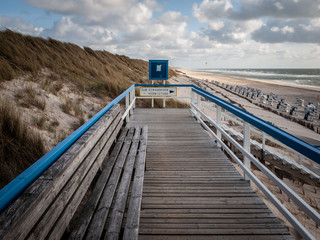 Fototapeta premium The German island of Sylt late in the summer.