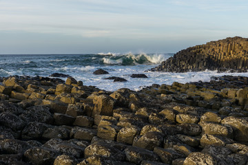 amazing hexagonal posts on the north coast of ireland
