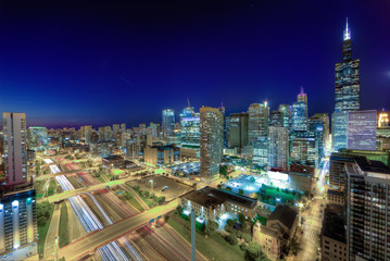 Fototapeta premium Chicago Nite