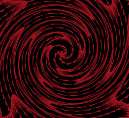 Abstract Red And Black Technology Swirl Circle Background