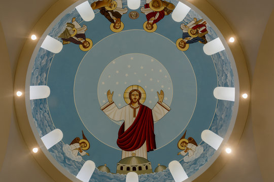 The Dome of St. George and St. Joseph Coptic Orthodox Church. The Coptic Orthodox Christian Church in Silicon Valley.