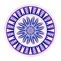 Ethnic, Colorful Henna Mandala Design. Ornament Round Concept. Vector Decorative Illustration Design
