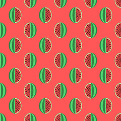 Seamless watermelon pattern