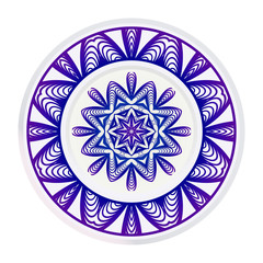 Ethnic, Colorful Henna Mandala Design. Ornament Round Concept. Vector Decorative Illustration Design
