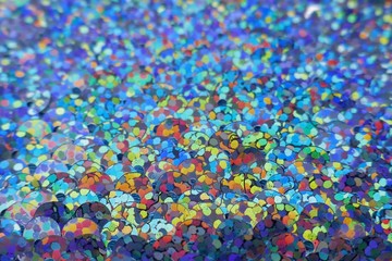 Obraz premium Sequins macro background.holographic blue gray sequins macro.ridescent fabric.Scales background. fabric background.sparkling sequined textile