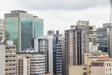 Buildings of the city center of São Paulo