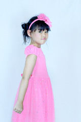 portrait of asian little  girl