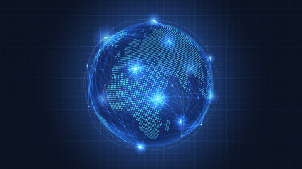 Business concept of Global network connection