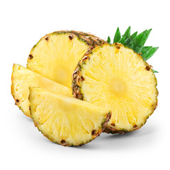 Pineapple with slices