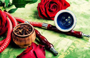 Flower with hookah