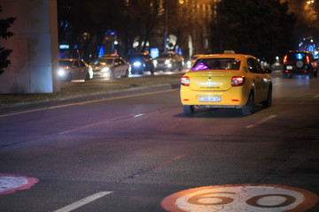 taxi in night city