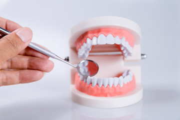 Fototapeta na wymiar Dental concept healthy equipment tools dental care