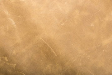 Naklejka premium Tanned leather dyed in olive green