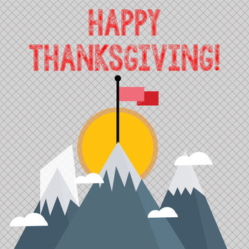 Word writing text Happy Thanksgiving. Business photo showcasing congratulations phrase Holidays