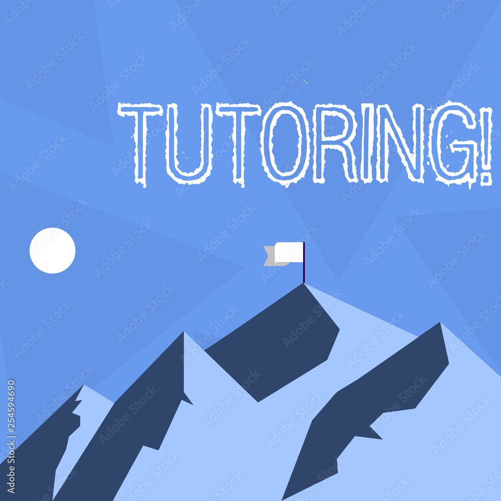 Poster handwriting text tutoring. conceptual photo mentoring teaching instructing preparing supporting give