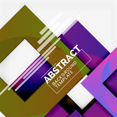 Obraz premium Background abstract squares, geometric minimal template