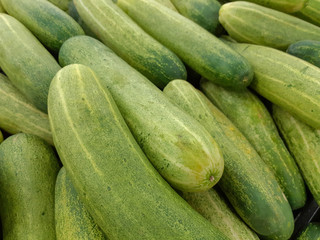 Fresh green vegetable in a market