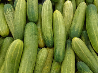 Fresh green vegetable in a market