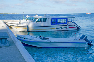 The boat for sea trip