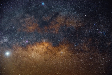The center of the Milky Way from northern Thailand