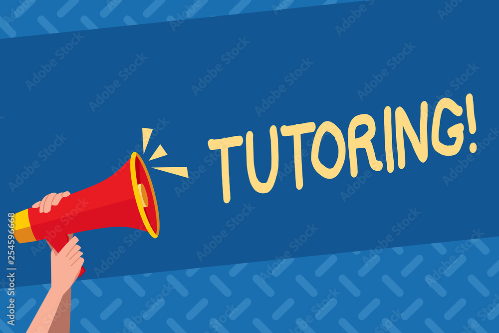 Poster handwriting text tutoring. conceptual photo mentoring teaching instructing preparing supporting give