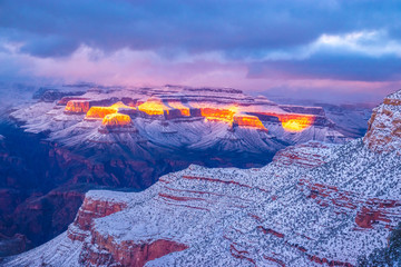 Beautiful Sunrise to Sunset Hike Through Grand Canyon National Park in Arizona