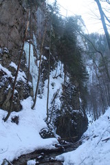 Canyon Jánošíkove diery in Malá Fatra mountains, Slovakia