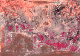 abstract coral pink white marble texture, acrylics art