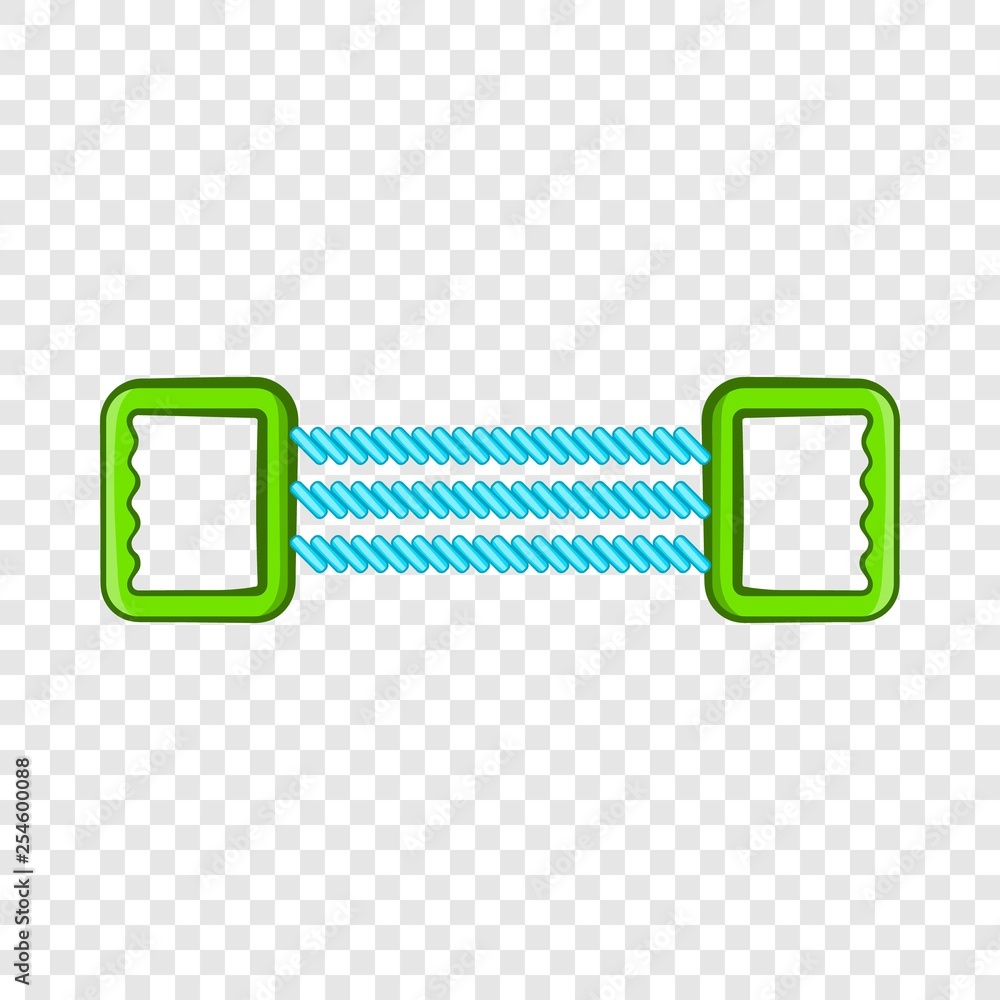 Poster spring expander icon in cartoon style isolated on background for any web design
