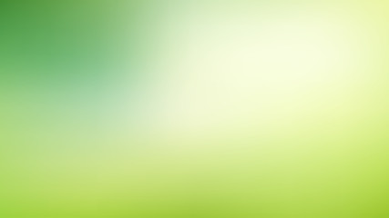 Abstract green and blue blurred gradient mesh background with light. Trendy colors. Modern nature backdrop. Ecology concept for your graphic design, banner or poster