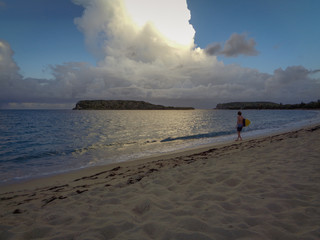 Surfista en la playa