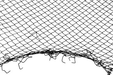 damage wire mesh