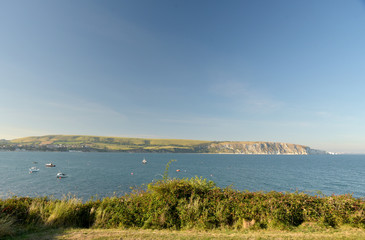 Fototapeta na wymiar Seafront at Swanage on Dorset coast