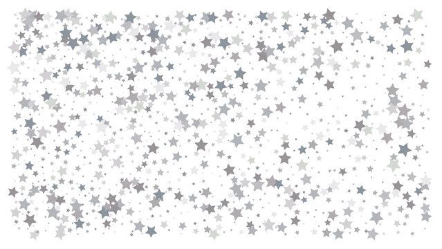 Silver stars. Confetti celebration © writerfantast