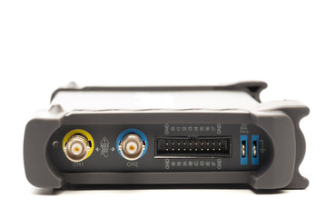 BNC input connector of digital signal oscilloscope