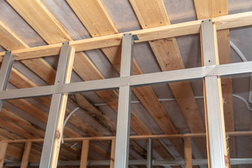 Repair of walls at a construction site