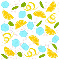 Fototapeta premium pattern lemonade