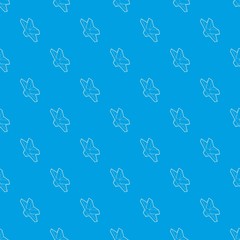 Star pattern vector seamless blue repeat for any use