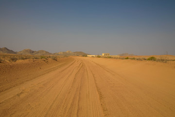 Fototapeta na wymiar Sandpiste, Wahiba sands Oman