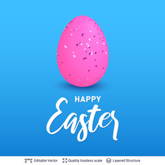 Easter holiday greeting card or banner template.