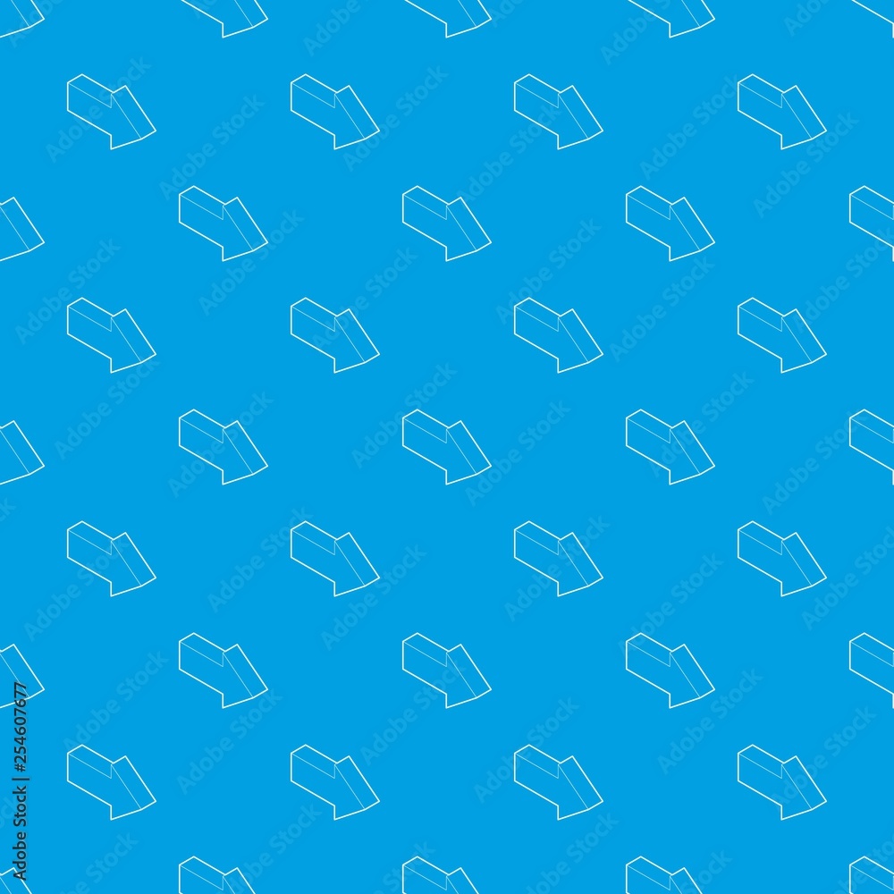 Aufkleber right arrow pattern vector seamless blue repeat for any use
