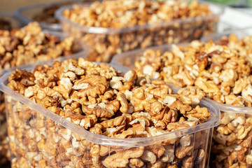 walnuts on the counter
