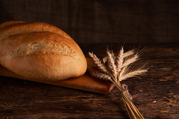 Fresh homemade bread. Crisp. Bread at leaven. Unleavened bread. dietary bread