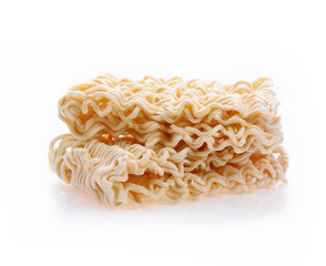 Instant noodle on white background