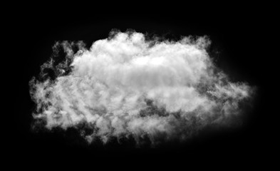 Obraz na płótnie Canvas Strange Cloud On Black Background