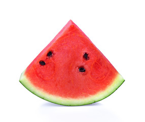 Watermelon slice ion white background