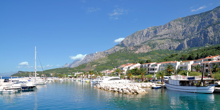 Urlaubsort Tucepi an der Makarska Riviera,Adria,Dalmatien,Kroatien