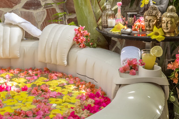Spa fleuri